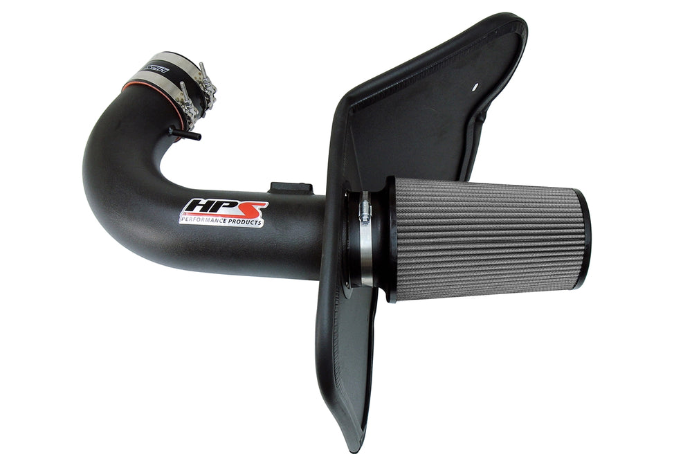 HPS Performance Air Intake Kit with Heat Shield Black 827-607WB