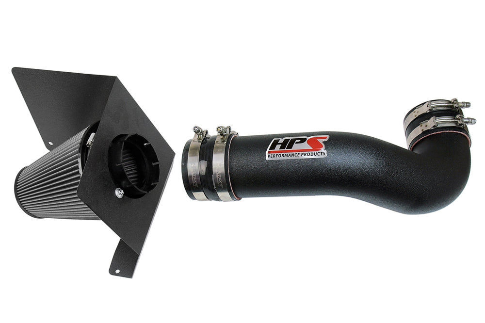 HPS Performance Air Intake Kit with Heat Shield Black 827-622WB