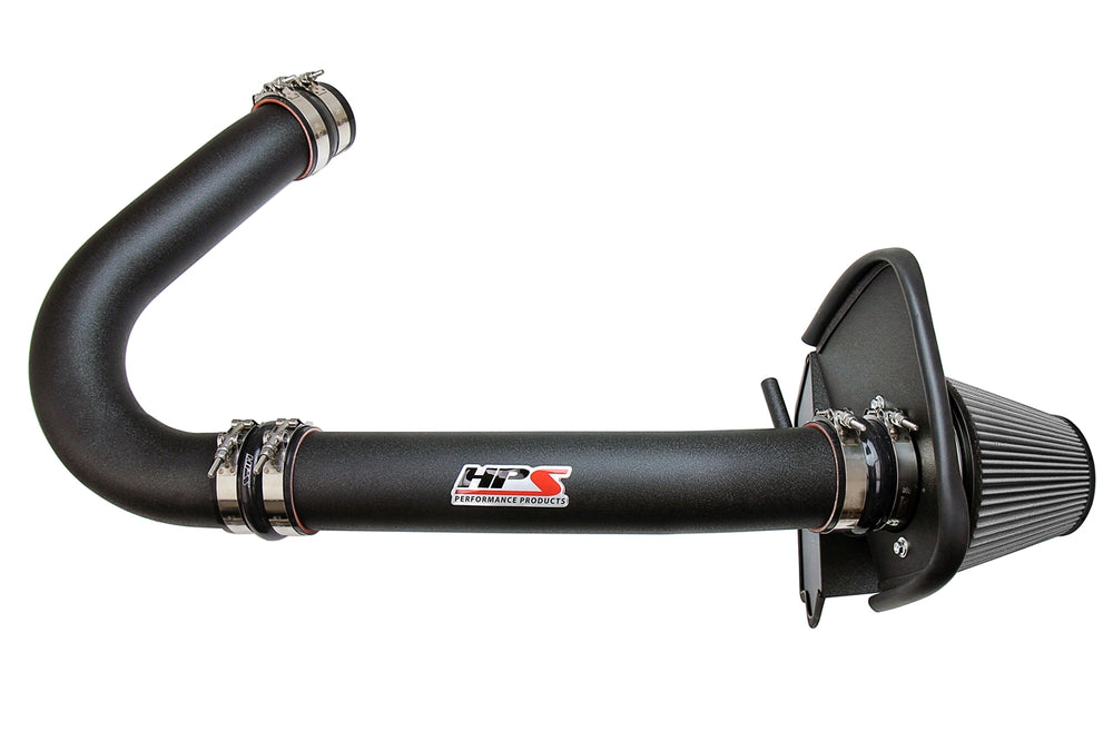 HPS Performance Air Intake Kit with Heat Shield Black 827-624WB