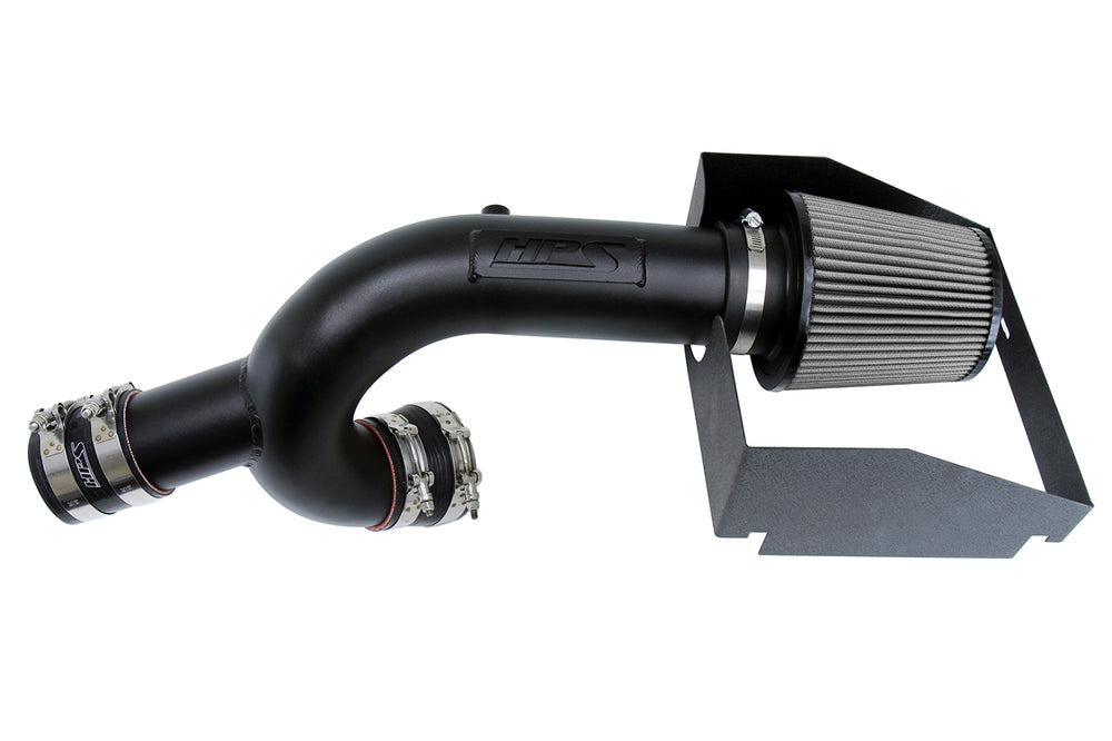 HPS Performance Air Intake Kit with Heat Shield Black 827-634WB