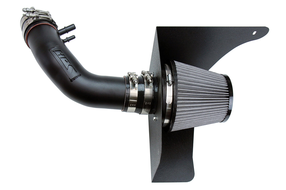HPS Performance Air Intake Kit with Heat Shield Black 827-638WB