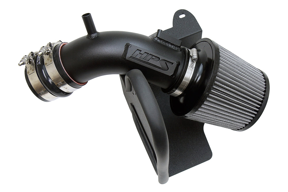 HPS Performance Air Intake Kit with Heat Shield Black 827-665WB