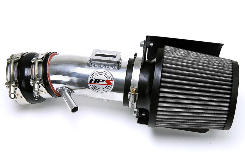 HPS Performance Air Intake Kit with Heat Shield Polished 827-680P