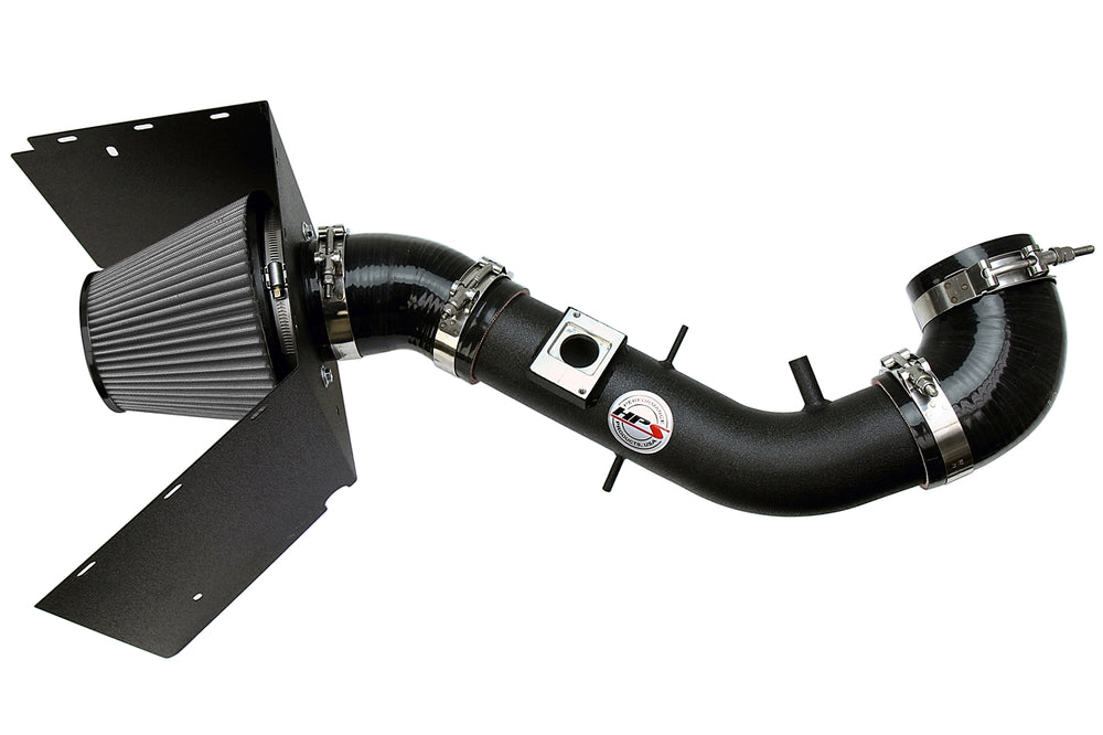 HPS Performance Air Intake Kit with Heat Shield Black 827-690WB