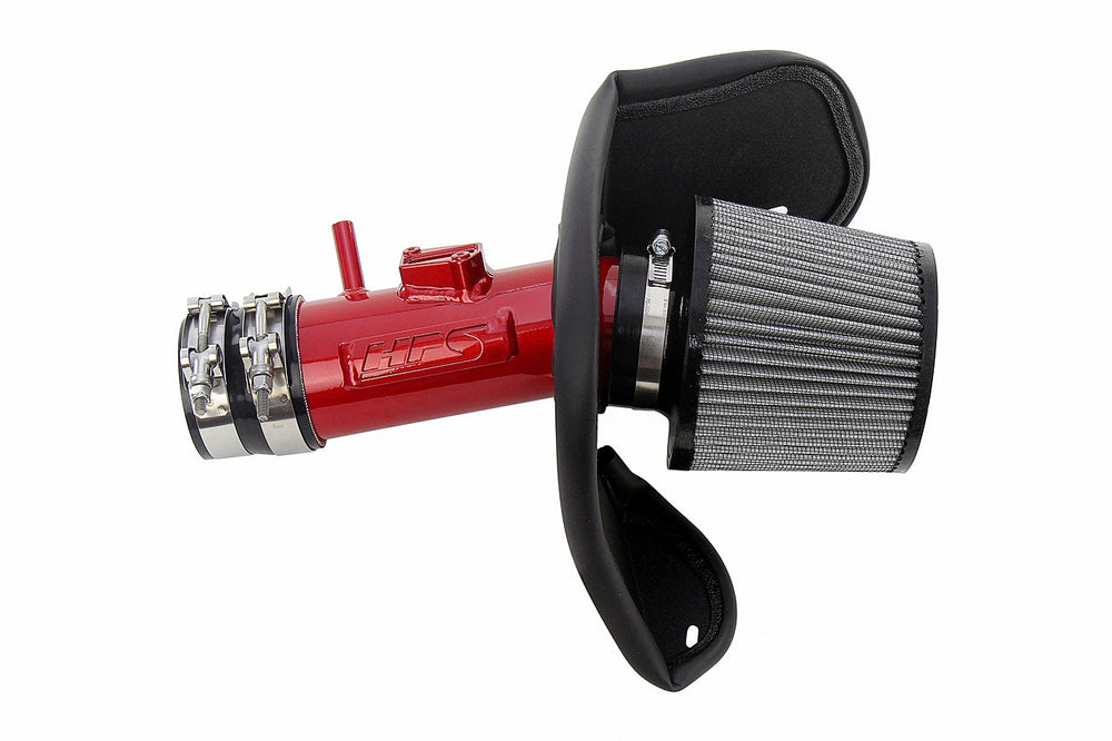 HPS Performance Air Intake Kit with Heat Shield Red 827-701R