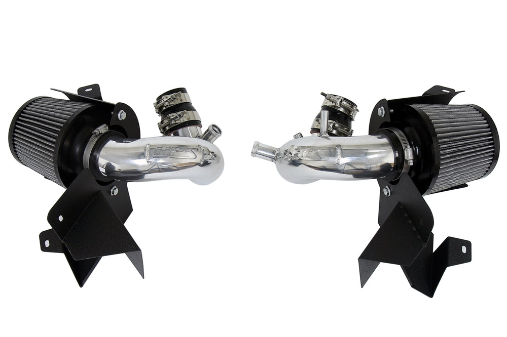 HPS Performance Air Intake Kit with Heat Shield Polished 827-703P