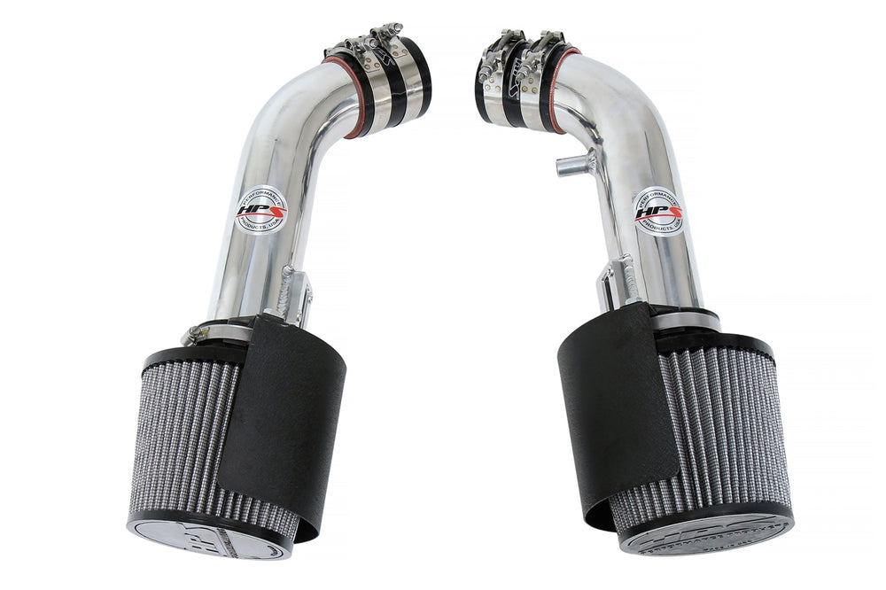 HPS Performance Air Intake Kit with Heat Shield Polished 827-706P
