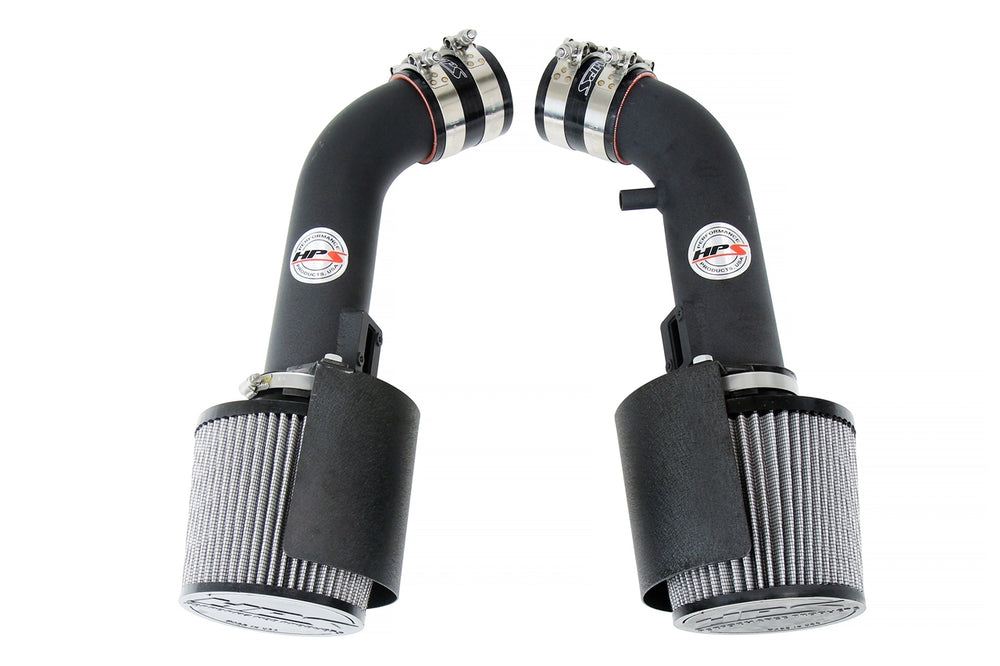 HPS Performance Air Intake Kit with Heat Shield Black 827-706WB