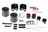 HPS Performance Air Intake Kit with Heat Shield, Black, 827-706WB