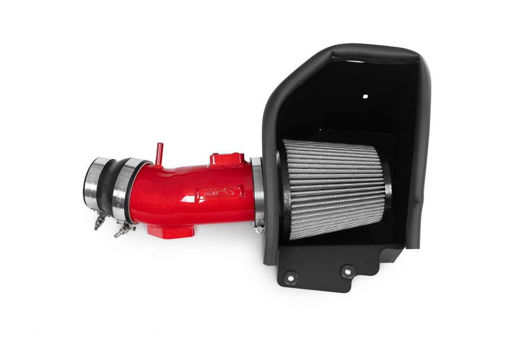HPS Performance Air Intake Kit with Heat Shield Red 827-736R