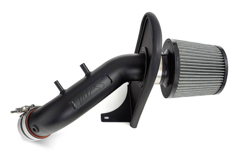 HPS Performance Air Intake Kit with Heat Shield Black 827-737WB