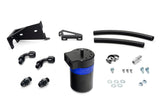 HPS Performance Billet Aluminum Oil Catch Can Kit, Blue, 860-005BL