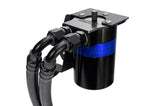 HPS Performance Billet Aluminum Oil Catch Can Kit, Blue, 860-005BL