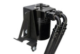 HPS Performance Billet Aluminum Oil Catch Can Kit, Black, 860-005WB