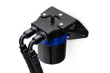 HPS Performance Billet Aluminum Oil Catch Can Kit, Blue, 860-006BL