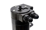 HPS Performance Billet Aluminum Oil Catch Can Kit, Black, 860-008WB
