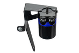 HPS Performance Billet Aluminum Oil Catch Can Kit, Blue, 860-009BL
