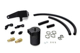 HPS Performance Billet Aluminum Oil Catch Can Kit, Black, 860-009WB