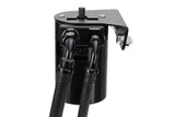 HPS Performance Billet Aluminum Oil Catch Can Kit, Black, 860-010WB