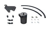 HPS Performance Billet Aluminum Oil Catch Can Kit, Black, 860-011WB