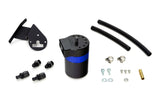 HPS Performance Billet Aluminum Oil Catch Can Kit, Blue, 860-013BL