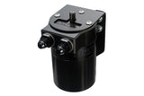 HPS Performance Billet Aluminum Oil Catch Can Kit, Black, 860-014WB