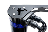 HPS Performance Billet Aluminum Oil Catch Can Kit, Blue, 860-015BL