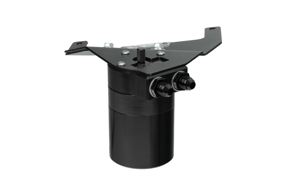 HPS Performance Billet Aluminum Oil Catch Can Kit Black 860-017WB