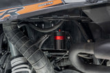 HPS Performance Billet Aluminum Oil Catch Can Kit, Red, 860-023