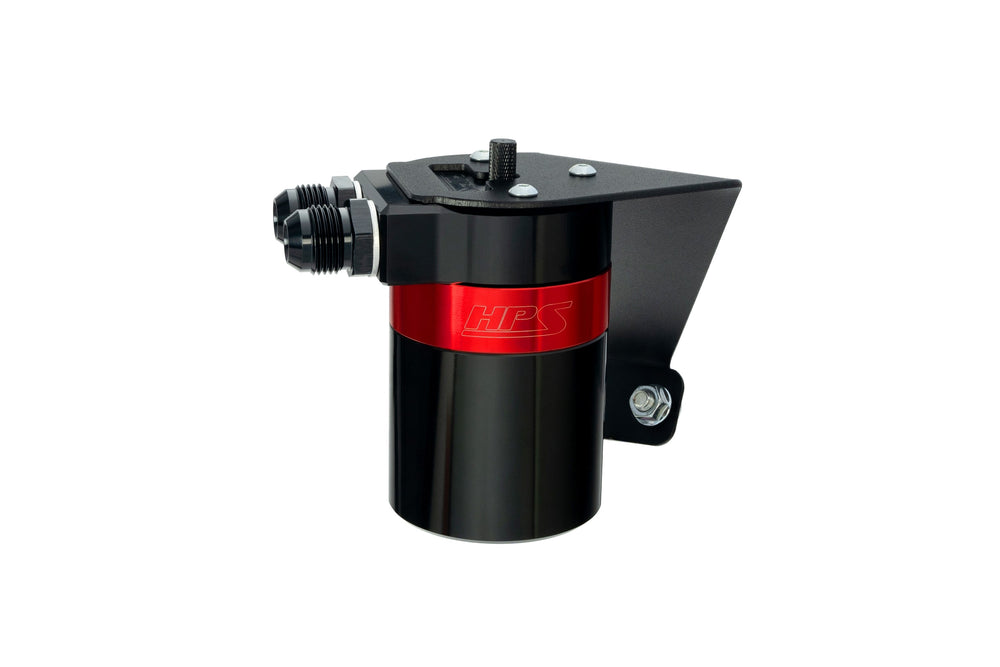 HPS Performance Billet Aluminum Oil Catch Can Kit Red 860-026