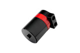 HPS Performance Billet Aluminum Oil Catch Can Kit, Red, 860-030