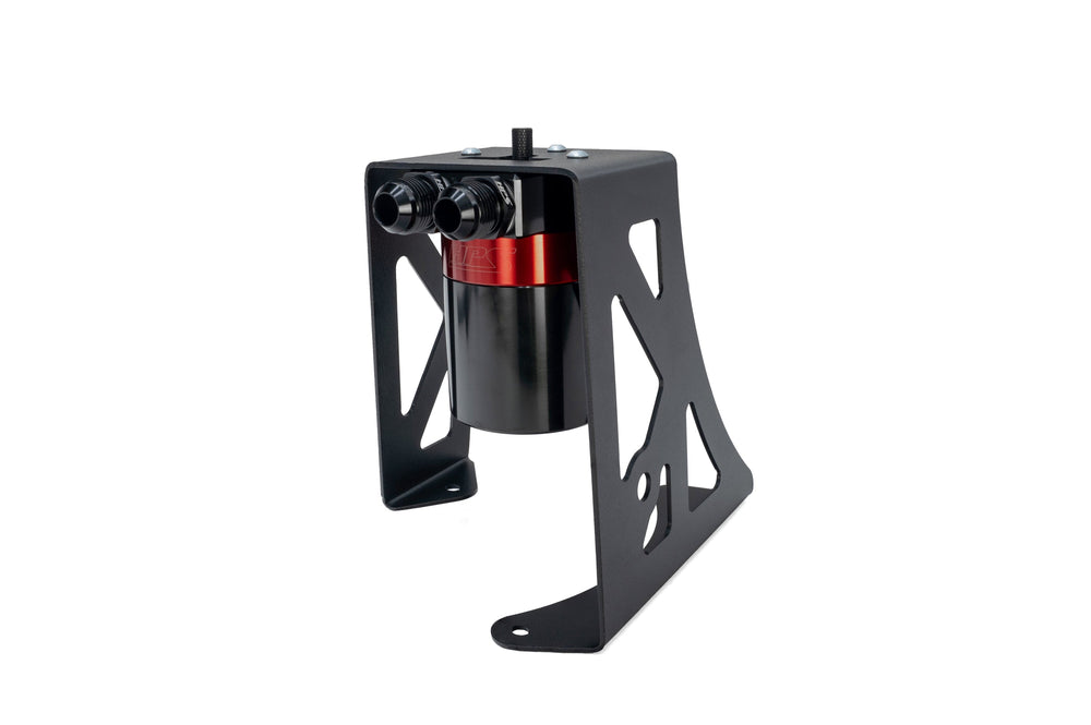 HPS Performance Billet Aluminum Oil Catch Can Kit Red 860-032