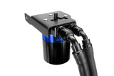 HPS Performance Billet Aluminum Oil Catch Can Kit, Blue, 860-033BL
