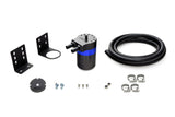 HPS Performance Aluminum Oil Catch Can Kit with 1/2" Barb Adapters and Rubber Hoses, Blue, 861-502BL
