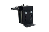 HPS Performance Aluminum Oil Catch Can Kit with 1/2" Barb Adapters and Rubber Hoses, Black, 861-502WB