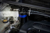 HPS Performance Aluminum Oil Catch Can Kit with 5/8" Barb Adapters and Rubber Hoses, Blue, 861-503BL