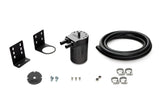 HPS Performance Aluminum Oil Catch Can Kit with 5/8" Barb Adapters and Rubber Hoses, Black, 861-503WB