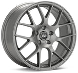 Enkei Raijin 19x8 42mm Inset 5x120 Bolt Pattern 72.6 Hub Bore Hyper Silver Wheel