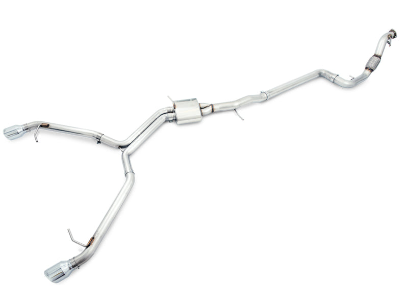 AWE Tuning Audi B9 A5 Track Edition Exhaust Dual Outlet - Chrome Silver Tips (Includes DP)