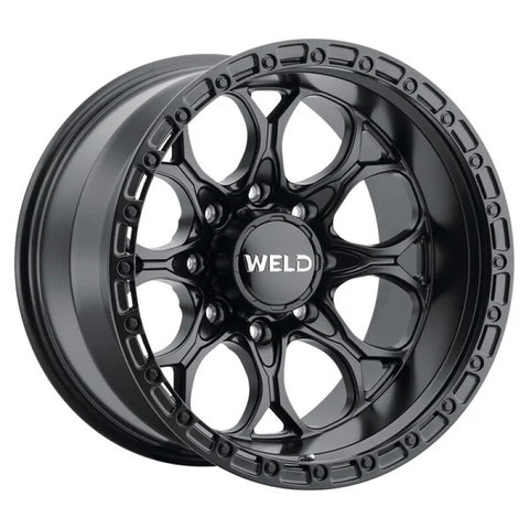 Weld Off-Road 20x9 / BP 8x180 / ET 00 / BS 5.00 / Ledge 8 Wheels Satin Black / Black Ring 124.3