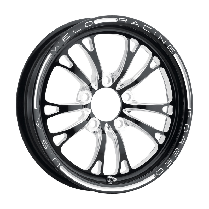Weld V-Series Frontrunner 15x3.5 / 5x4.5 / 2.25 BS / 3.18 HB - Gloss Black Milled - Non-BL Wheel