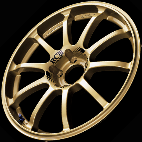 Advan RCIII 18x8.5 +38mm 5x114.3 Racing Gold Wheel