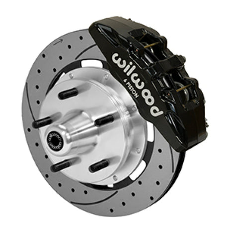 Wilwood Forged Dynapro Big Brake Kit - 5x5 Hub/12.19in Drilled & Slotted Rotor/ Black Caliper- Front