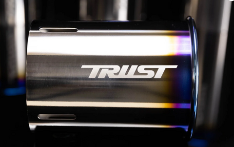 GReddy PE-TR Rolled Tip-Burnt-Ti L 160mm x 115mm