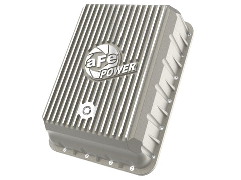 aFe POWER Street Series Transmission Pan Raw w/ Machined Fins RAM 3500 13-24 (AS69RC Transmission)
