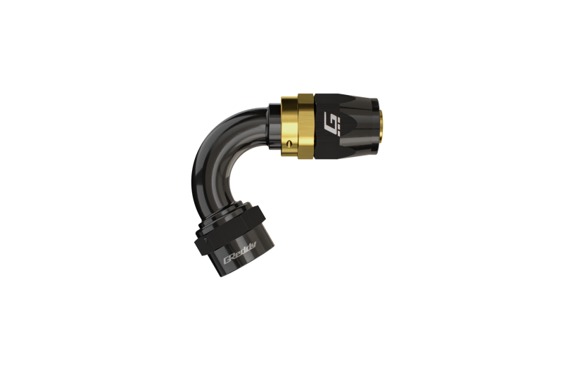 GReddy AN06 90 DEGREE HOSE END SWIVEL BLACK/GOLD ANODIZED