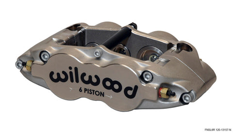 Wilwood Caliper-Narrow Superlite 6R-ST-R/H - Nickel 1.62/1.12/1.12in Pistons 1.10in Disc