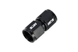 HPS Performance Straight -4 AN Female to Female Swivel Coupling Adapter, Aluminum, Black