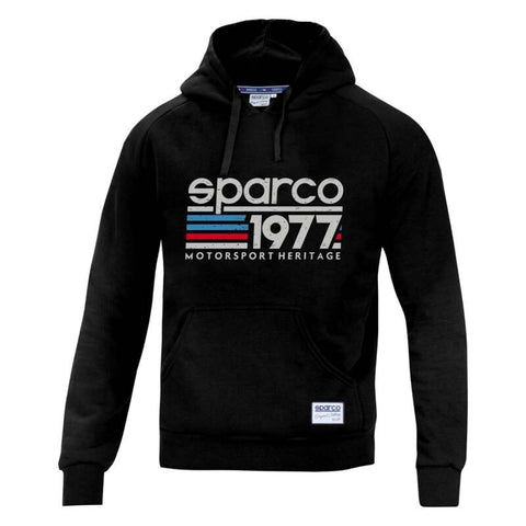 Sparco Hoodie 1977 MED Black