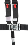 RaceQuip Black L & L V4pt Seat Belt